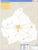 Washington County, GA Wall Map Zip Code