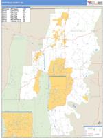 Whitfield County, GA Wall Map Zip Code