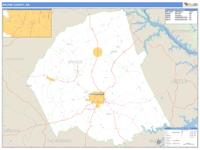 Wilkes County, GA Wall Map Zip Code