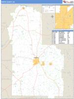 Worth County, GA Wall Map Zip Code