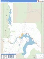 Bonner County, ID Wall Map Zip Code