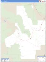 Butte County, ID Wall Map Zip Code