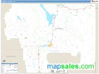 Caribou County, ID Wall Map Zip Code