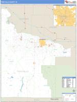 Twin Falls County, ID Wall Map Zip Code