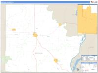 Brown County, IL Wall Map