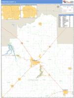 Christian County, IL Wall Map Zip Code