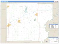 Clark County, IL Wall Map