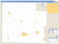 Clay County, IL Wall Map Zip Code