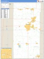DeKalb County, IL Wall Map Zip Code