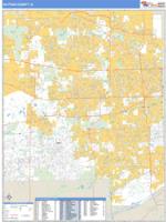 DuPage County, IL Wall Map Zip Code