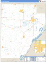 Fulton County, IL Wall Map Zip Code