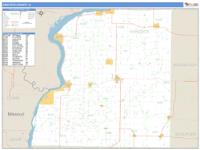 Hancock County, IL Wall Map Zip Code
