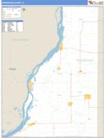 Henderson County, IL Wall Map Zip Code