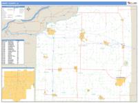 Henry County, IL Wall Map Zip Code