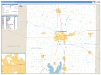 Jefferson County, IL Wall Map Zip Code