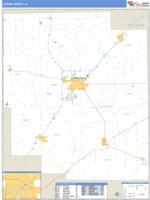 Logan County, IL Wall Map