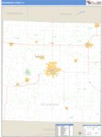 McDonough County, IL Wall Map Zip Code