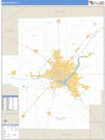 Macon County, IL Wall Map Zip Code