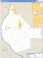 Monroe County, IL Wall Map Zip Code