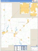 Montgomery County, IL Wall Map Zip Code