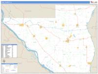 Pike County, IL Wall Map