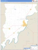 Wabash County, IL Wall Map Zip Code