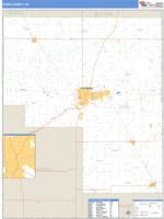 Cass County, IN Wall Map Zip Code