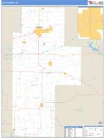 Clay County, IN Wall Map Zip Code