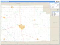 Clinton County, IN Wall Map Zip Code