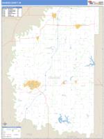 Daviess County, IN Wall Map Zip Code