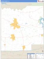 Dubois County, IN Wall Map Zip Code