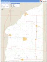 Fountain County, IN Wall Map Zip Code