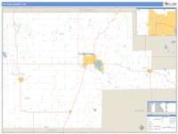 Fulton County, IN Wall Map Zip Code