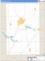 Huntington County, IN Wall Map Zip Code