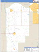 Jasper County, IN Wall Map Zip Code