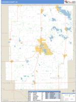 Kosciusko County, IN Wall Map Zip Code