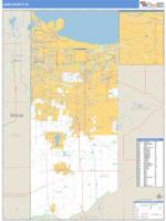 Lake County, IN Wall Map Zip Code