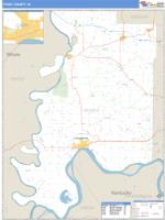 Posey County, IN Wall Map Zip Code