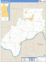 Spencer County, IN Wall Map Zip Code