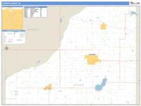Starke County, IN Wall Map Zip Code