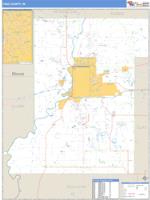 Vigo County, IN Wall Map Zip Code
