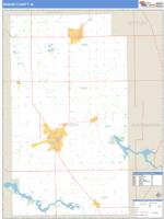 Wabash County, IN Wall Map Zip Code
