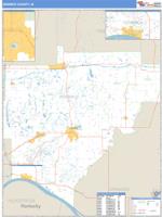 Warrick County, IN Wall Map