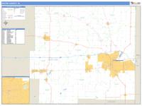 Wayne County, IN Wall Map Zip Code