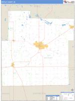 Whitley County, IN Wall Map Zip Code