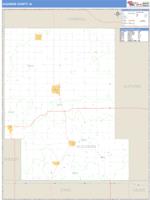 Audubon County, IA Wall Map Zip Code