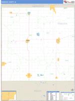 Hancock County, IA Wall Map Zip Code