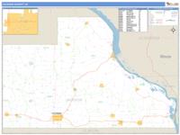 Jackson County, IA Wall Map Zip Code