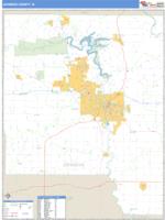Johnson County, IA Wall Map Zip Code