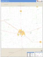 Mahaska County, IA Wall Map Zip Code